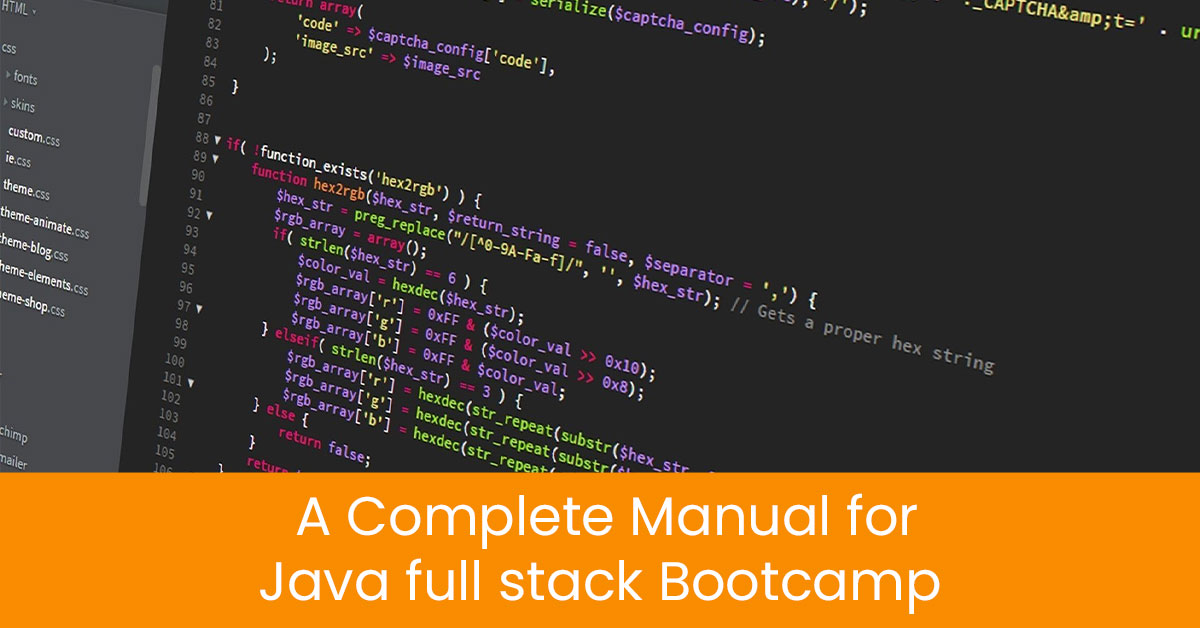 A Complete Manual for Java full stack Bootcamp
