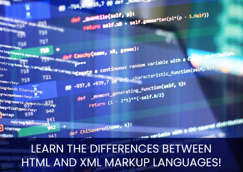 Learn the differences between HTML and XML markup languages!