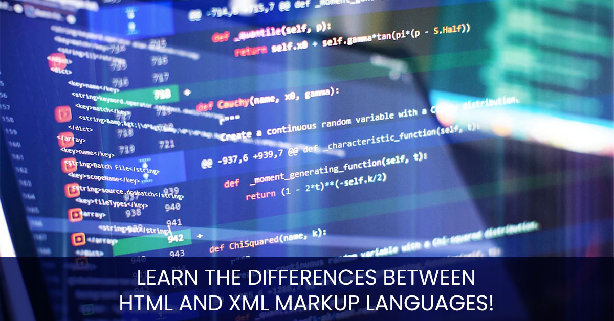 Learn the differences between HTML and XML markup languages!